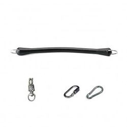 Резиновая развязка (кронштейн)  с карабинами для конюшни (TATTINI, Италия)