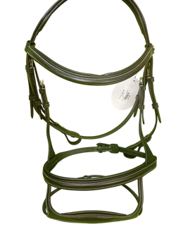 Трензельная уздечка с двойным капсюлем (LeatherArt, Индия)