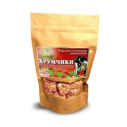 Лакомство для лошадей «Хрумчики Клубничные», 250г («В коня корм», Россия)