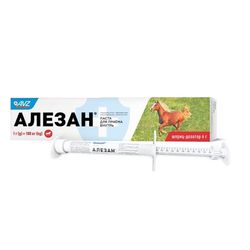 Антигельминтная паста для лошадей Алезан 6 г, шприц-дозатор (НВЦ Агроветзащита, Россия)