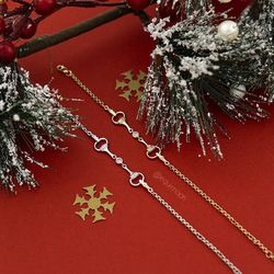 Браслет Трензель 4 со Swarovski серебро/позолота, EQUIMOON