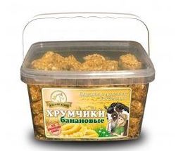 Лакомство для лошадей «Хрумчики Банановые», 900 г («В коня корм», Россия)