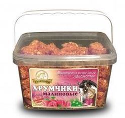 Лакомство для лошадей «Хрумчики Малиновые», 900 г («В коня корм», Россия)