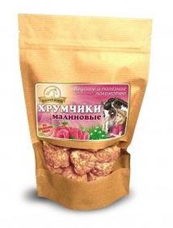 Лакомство для лошадей «Хрумчики Малиновые», 250 гр. ("В коня корм", Россия)