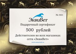 ПОДАРОЧНЫЙ СЕРТИФИКАТ 500 р.