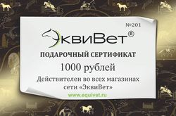 ПОДАРОЧНЫЙ СЕРТИФИКАТ 1000 р.