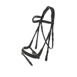 Уздечка с поводом и анатомическим капсюлем (LeatherArt, Индия)